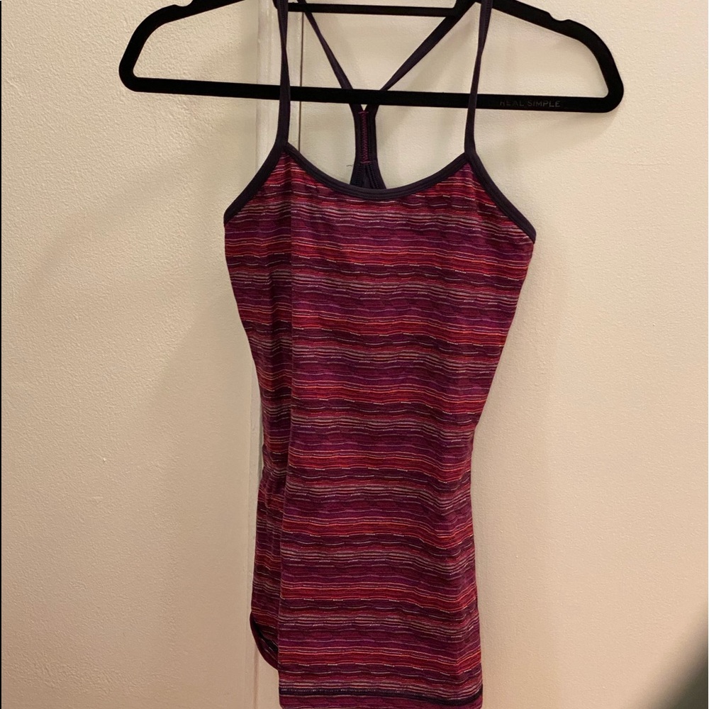 LULULEMON Power Y Racerback Built-in Shelf Bra Tan